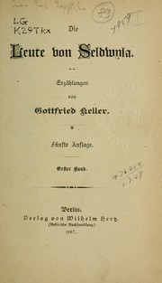 Cover of: Die Leute von Seldwyla by Gottfried Keller