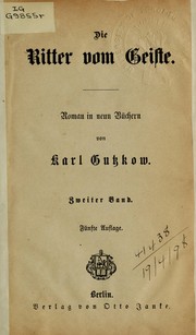 Cover of: Die Ritter vom Geiste: Roman in neun Büchern