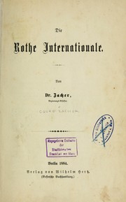 Cover of: Die rothe Internationale
