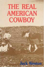 Cover of: The real American cowboy