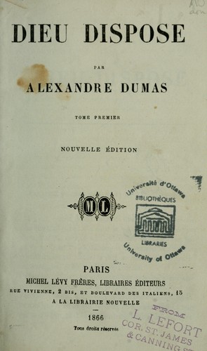 Dieu dispose (1866 edition) | Open Library