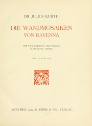 Cover of: Die Wandmosaiken von Ravenna