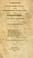 Cover of: A discourse delivered before the Society for the commemoration of the landing of William Penn.