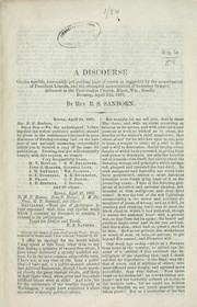 Cover of: A discourse on the terrible