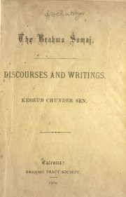 Cover of: Discourses and writings by Keshub Chunder Sen