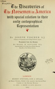 Cover of: The discoveries of the Norsemen in America: with special relation to their early cartographical representation