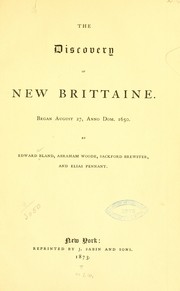 The discovery of New Brittaine by Edward Bland