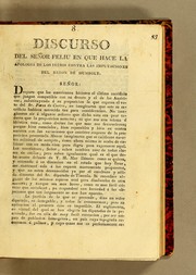 Cover of: Discurso del señor Feliu en que hace la apologia de los indios by Manuel Olaguer Feliu