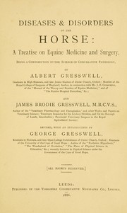 Cover of: Diseases & disorders of the horse: a treatise on equine medicine and surgery