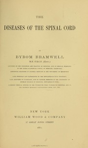 Cover of: The diseases of the spinal cord