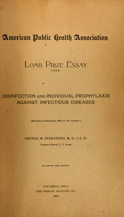 Cover of: Disinfection and individual prophylaxis against infectious diseases