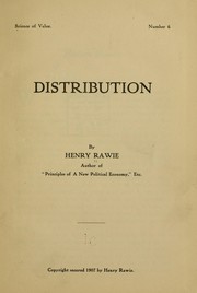 Cover of: Distribution