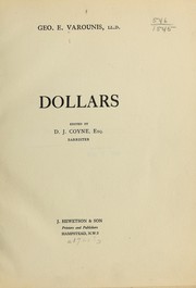 Cover of: Dollars