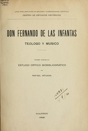Cover of: Don Fernando de Las Infantas, teólogo y músico: Estudio crítico biobibliográfico