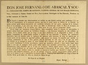 Don Jose Fernando de Abascal y Sousa by Peru (Viceroyalty). Viceroy (1806-1816 : Abascal)