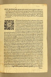 Cover of: Don Joseph de Armendariz, marques de Castel-fuerte by Peru (Viceroyalty)