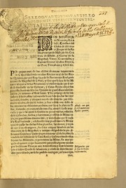 Cover of: Don Melchor de Nauarra y Rocafull, cauallero del Orden de Alcantara, duque de la Palata, principe de Massa, de los Consejos de Estado, y Guerrra de su Magestad, virrey, gouernador, y capitan general de estos Reynos del Peru, Tierrafirme, y Chile, &c: Por quanto vno de los efectos de mayor importancia de la Real Hazienda en estos reynos es el de los reales quintos ..