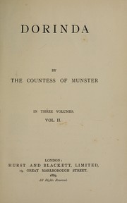 Cover of: Dorinda | Munster, Wilhelmina Fitzclarence Countess of