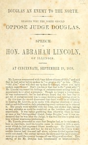 Cover of: Douglas an enemy to the North: reasons why the North should oppose Judge Douglas
