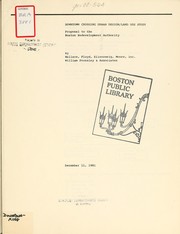 Downtown crossing urban design / land use study: proposal to the Boston redevelopment authority by Wallace, Floyd, Ellenzweig, Moore