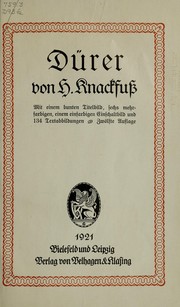 Cover of: Dürer