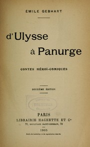 Cover of: D'Ulysse à Panurge: contes héroi-comiques. --