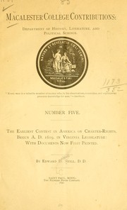 The earliest contest in America on charter-rights by Edward D. Neill