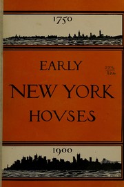 Cover of: Early New York houses