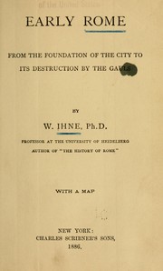 Early Rome by W. Ihne