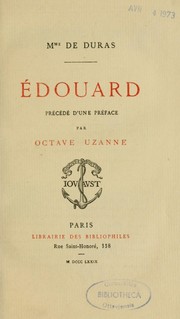 Cover of: Edouard