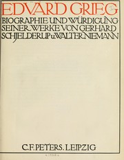Cover of: Edvard Grieg by Gerhard Rosenkrone Schjelderup