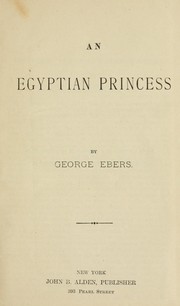 Cover of: An Egyptian princess