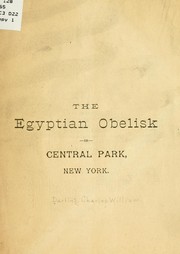 Cover of: The Egyptian obelisk in Central park, New York. | Charles William Darling