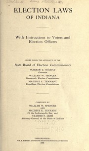 Cover of: Election laws of Indiana by Indiana