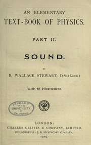 Cover of: An elementary text-book of physics by Stewart, R. Wallace