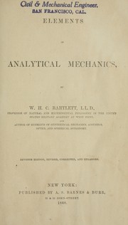 Cover of: Elements of analytical mechanics