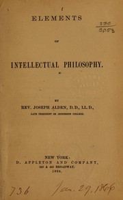 Cover of: Elements of intellectual philosophy