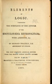Cover of: Elements of logic | Richard Whately