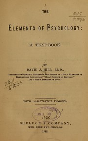 Cover of: The elements of psychology: a text-book
