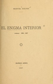 Cover of: El enigma interior: poemas, 1904-1907