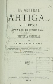 Cover of: El general Artigas y su época by Justo Maeso