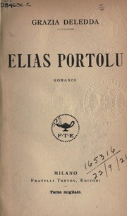 Cover of: Elias Portolu: romanzo