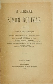 Cover of: El libertador Simón Bolívar