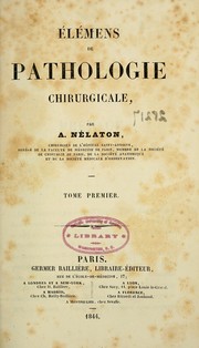 Cover of: Elémens de pathologie chirurgicale