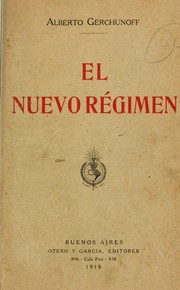 Cover of: El nuevo régimen