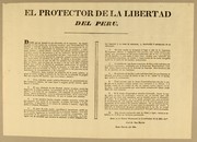 Cover of: El Protector de la libertad del Peru. Desde que se inventó el arte libertador de la imprenta