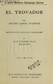 Cover of: El trovador by Antonio García Gutiérrez