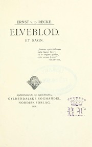 Cover of: Elveblod: et sagn