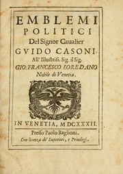 Cover of: Emblemi politici by Guido Casoni