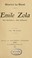 Cover of: Emile Zola